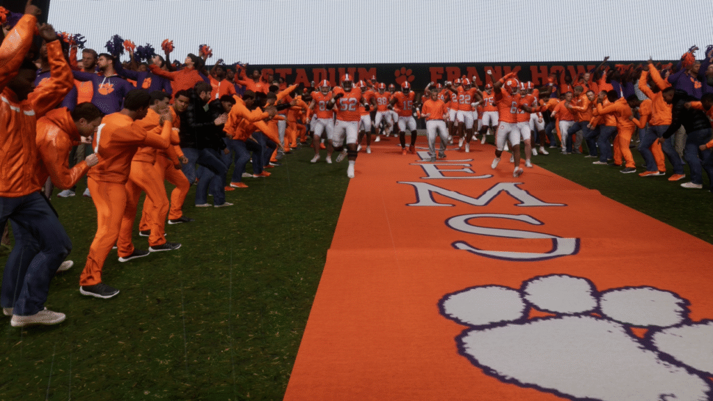 clemson team entrance college football 25